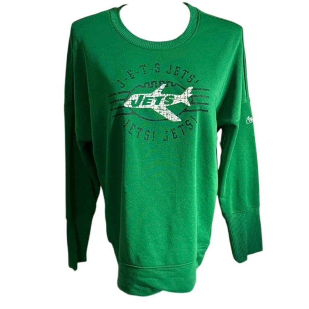 Nike NFL New York Jets Dri-FIT Green Sweatshirt Womens XL Pullover Crew Neck
